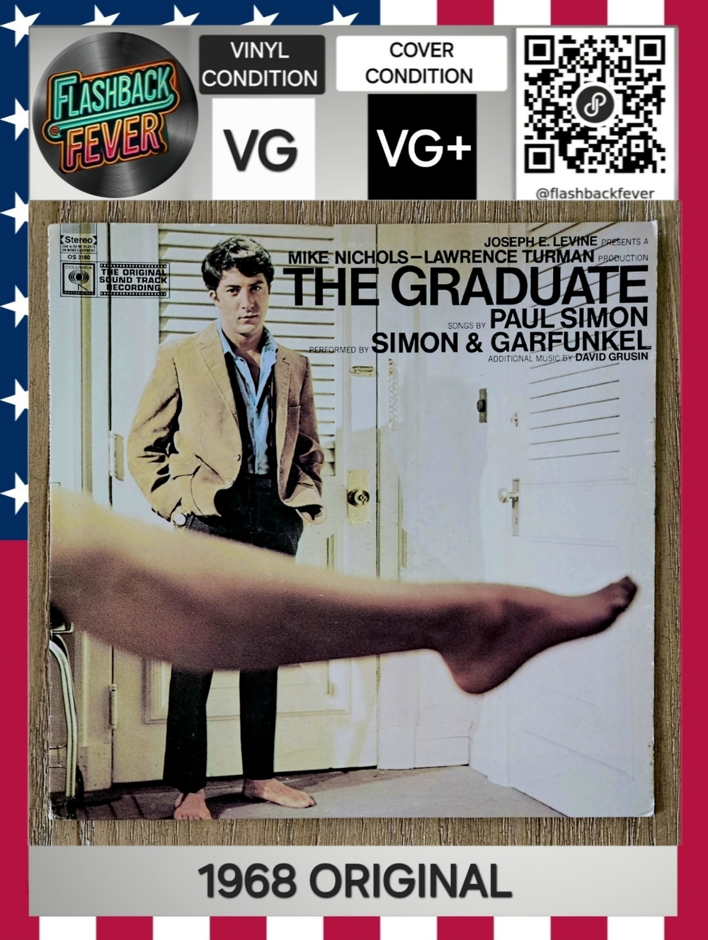 SIMON & GARFUNKEL•The Graduate•1968 US Stereo (# OS 3180) Santa Maria Pressing